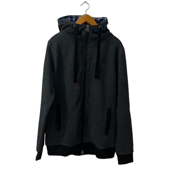 Hammer Made Men's Full Zip Hoodie Jacket With Blue Plaid Lining Size L - Picture 6 of 9